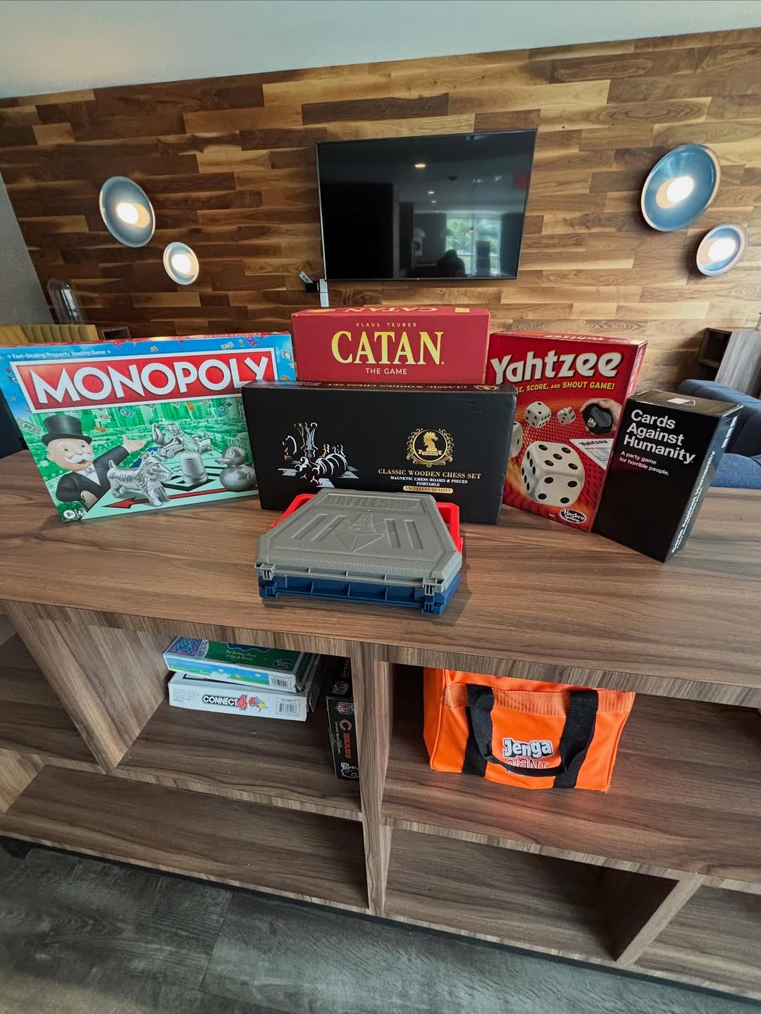 \ud83c\udfb2 Game night just got an upgrade!\n\nWe've added a collection of new games to our Social Lounge, giving residents even more ways to hang out and enjoy time together. Whether you're getting competitive over Monopoly or settling in for a game of Catan, there's always a reason to stop by.\n\nHave a game you'd love to see in the lounge? Drop your suggestions in the comments. We're always looking to add resident favorites! \ud83d\udc47\n\n
