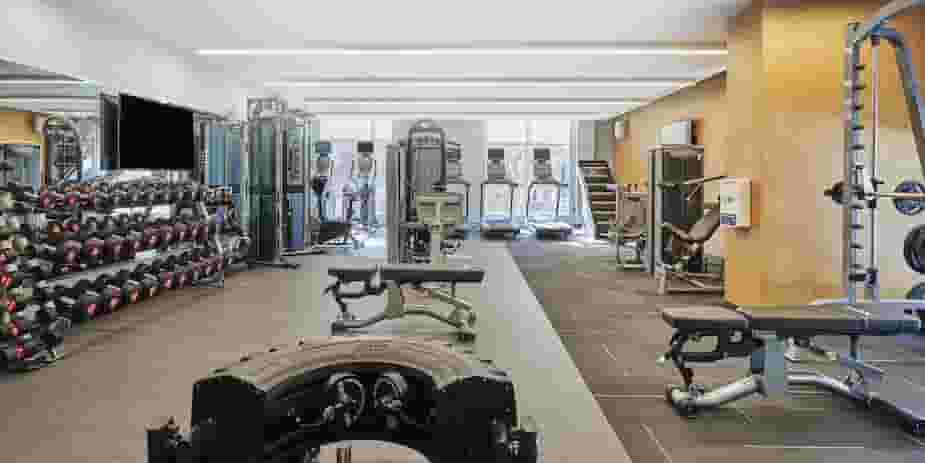 Fitness center with cardio, strength training, free weights, and more