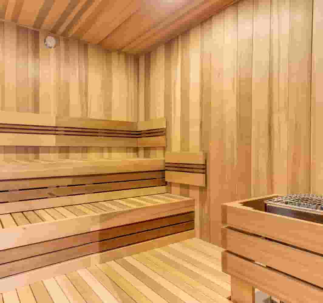 Real wood, traditional sauna